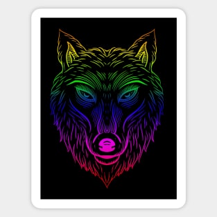 Pride Wolf LGBTQIA Sticker